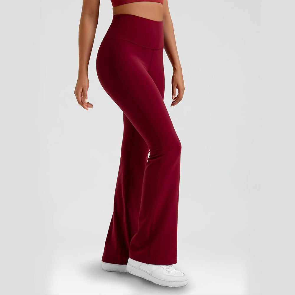 Naadloze yoga flared broek