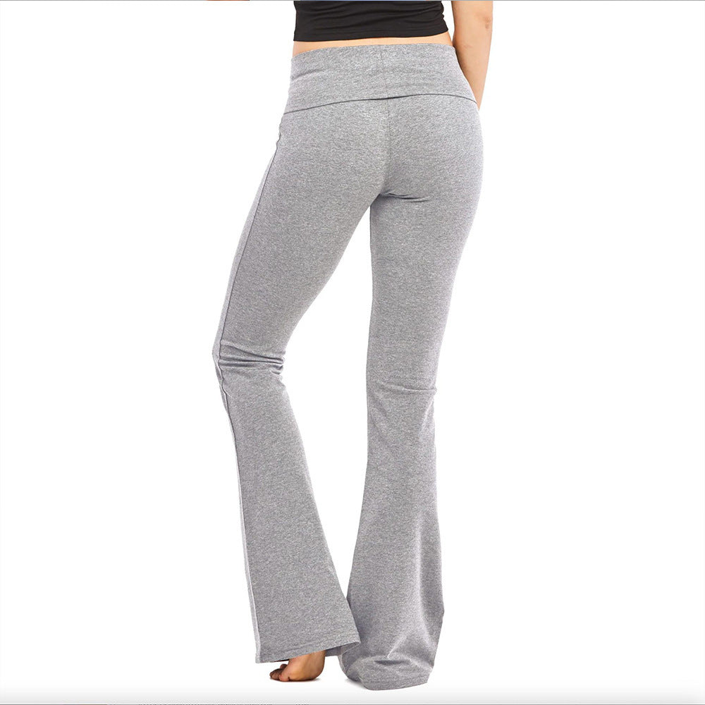 Naadloze yoga flared broek