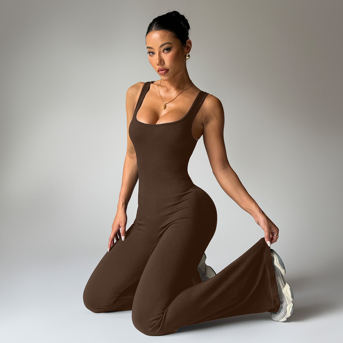Yoga Jumpsuit – Strak, Naadloos & Elegant